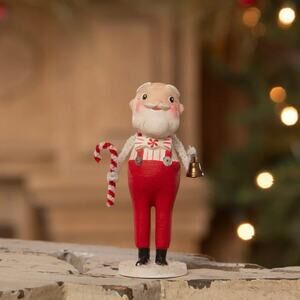 Bethany Lowe Sweet Santa In Suspenders Christmas Figurine Small 4” NEW